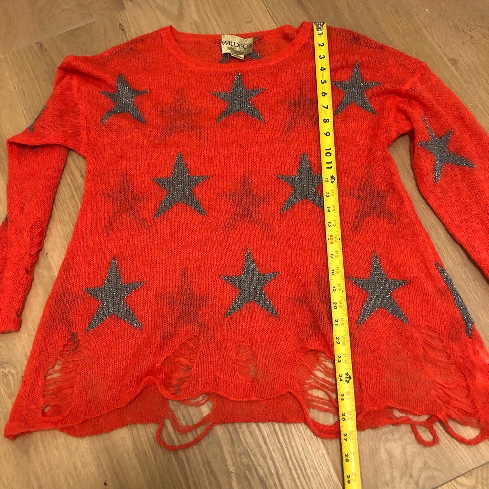 Wildfox Seeing Stars Oversized Women's Sweater Size Small ASO Taylor Swift Miley - Picture 4 of 7